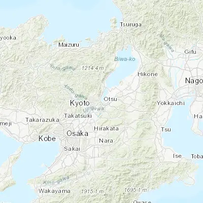 Map showing location of Ōtsu (35.000000, 135.866670)