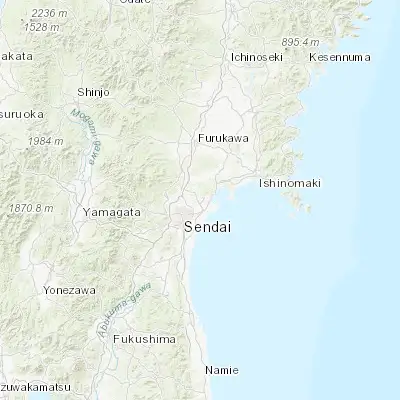 Map showing location of Rifu (38.330920, 140.976910)
