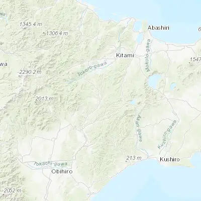 Map showing location of Rikubetsu (43.470950, 143.745800)