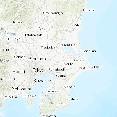 Map showing location of Ryūgasaki (35.900000, 140.183330)