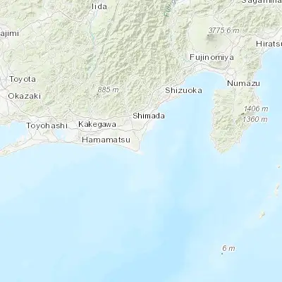 Map showing location of Sagara (34.685030, 138.204610)