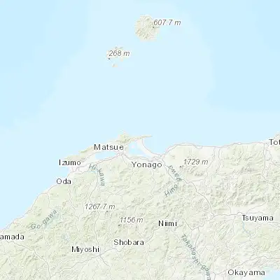 Map showing location of Sakaiminato (35.537740, 133.230940)