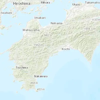 Map showing location of Sakawa (33.507440, 133.284780)
