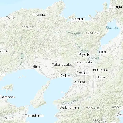 Map showing location of Sandachō (34.884440, 135.226940)