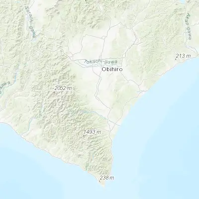 Map showing location of Sarabetsu (42.656000, 143.187080)