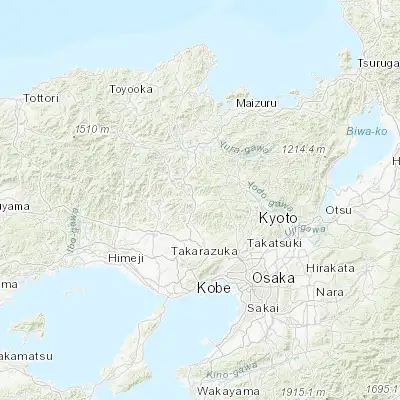 Map showing location of Sasayama (35.066670, 135.216670)