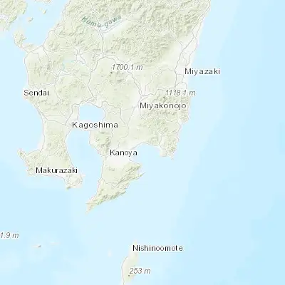 Map showing location of Shibushi (31.476000, 131.101140)