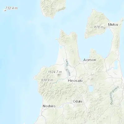 Map showing location of Shimokizukuri (40.816090, 140.375390)