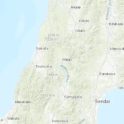 Map showing location of Shinjō (38.758610, 140.300830)