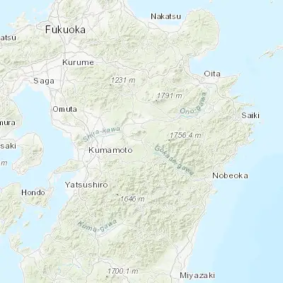 Map showing location of Takamori (32.819590, 131.127040)