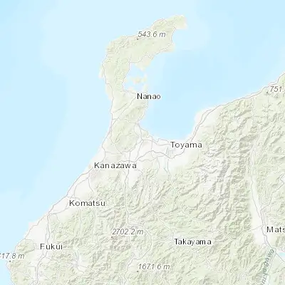 Map showing location of Takaoka (36.750000, 137.016670)