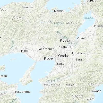 Map showing location of Takarazuka (34.799360, 135.356970)