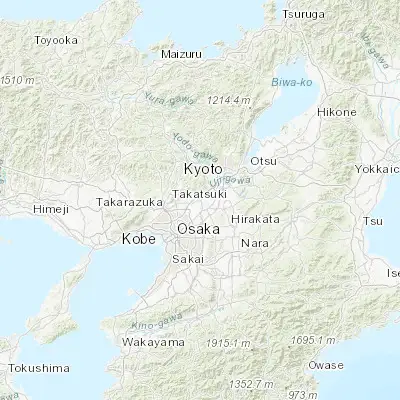 Map showing location of Takatsuki (34.848330, 135.616780)