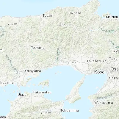 Map showing location of Tatsunochō-tominaga (34.864370, 134.552000)