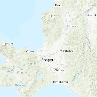 Map showing location of Tōbetsu (43.216940, 141.516940)