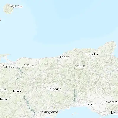 Map showing location of Tottori (35.500000, 134.233330)