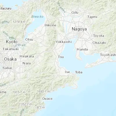 Map showing location of Tsu (34.733330, 136.516670)