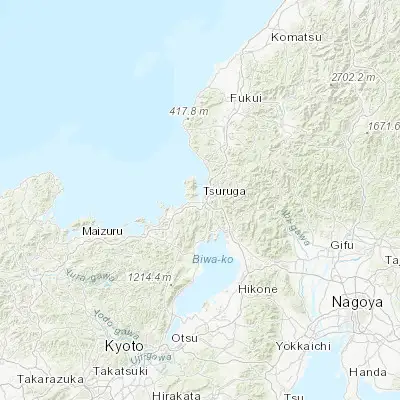 Map showing location of Tsuruga (35.645470, 136.055800)