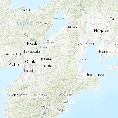 Map showing location of Ueno-ebisumachi (34.758560, 136.131080)