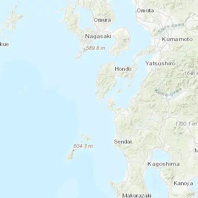 Map showing location of Ushibukamachi (32.201420, 130.021710)