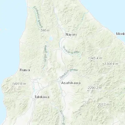 Map showing location of Wassamu (44.020830, 142.417780)