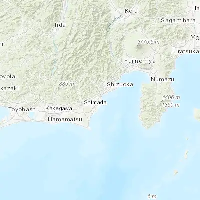 Map showing location of Yaizu (34.868770, 138.319520)