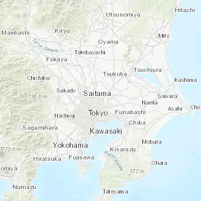 Map showing location of Yashio (35.822550, 139.839050)