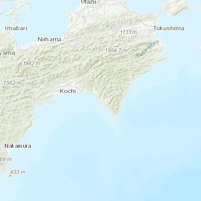 Map showing location of Yasuda (33.435630, 133.985010)