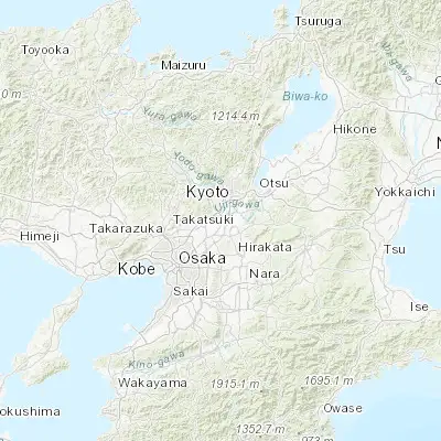 Map showing location of Yawata (34.870090, 135.702700)