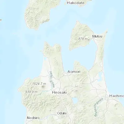 Map showing location of Yomogita (40.980150, 140.654550)