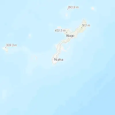 Map showing location of Yonabaru (26.204370, 127.752670)
