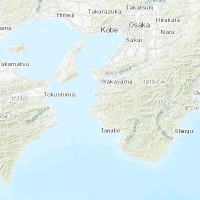 Map showing location of Yuasa (34.036860, 135.180410)