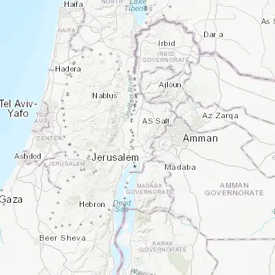 Map showing location of Al Karāmah (31.954390, 35.580330)