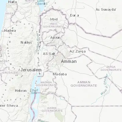 Map showing location of Amman (31.955220, 35.945030)