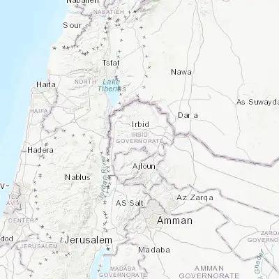 Map showing location of Dayr Yūsuf (32.487010, 35.796350)