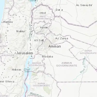 Map showing location of Ḩayy al Quwaysimah (31.910370, 35.949750)