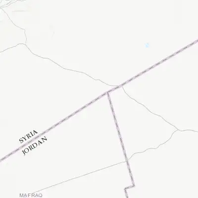 Map showing location of Rukban (33.314050, 38.703420)