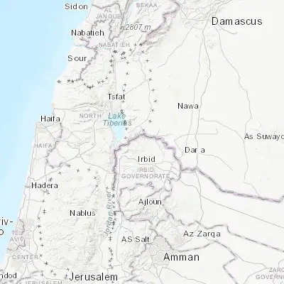 Map showing location of Saḩam al Kaffārāt (32.698480, 35.774380)