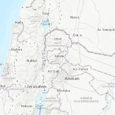 Map showing location of Sakib (32.284310, 35.809090)