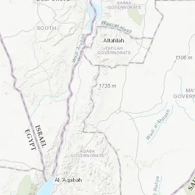 Map showing location of Wādī Mūsá (30.320960, 35.478950)