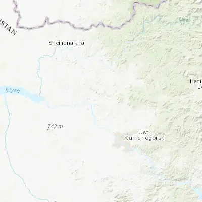 Map showing location of Altayskiy (50.245930, 82.362520)