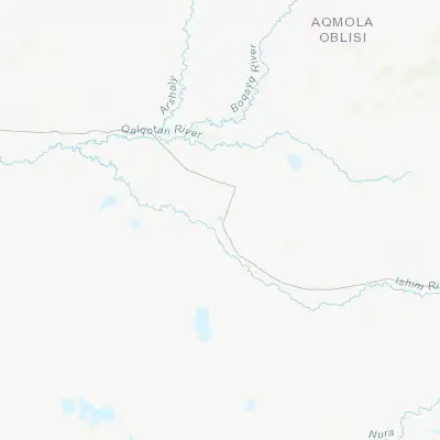 Map showing location of Astrakhanka (51.530680, 69.796850)