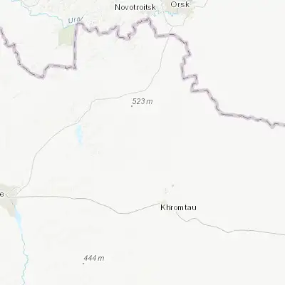 Map showing location of Batamshinskiy (50.562080, 58.276290)