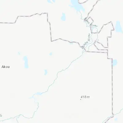 Map showing location of Bestobe (52.497950, 73.095920)