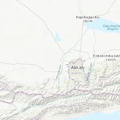 Map showing location of Chemolgan (43.376330, 76.624560)