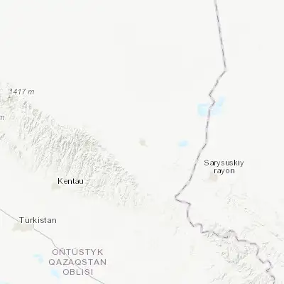Map showing location of Chulakkurgan (43.764530, 69.178560)