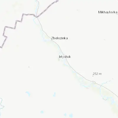 Map showing location of Irtyshsk (53.333650, 75.457750)