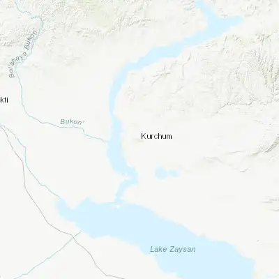 Map showing location of Kurchum (48.566030, 83.661460)