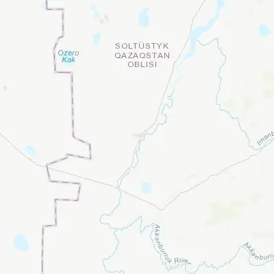 Map showing location of Novoishimskiy (53.198060, 66.769440)