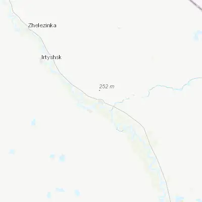 Map showing location of Qashyr (53.066490, 76.104890)